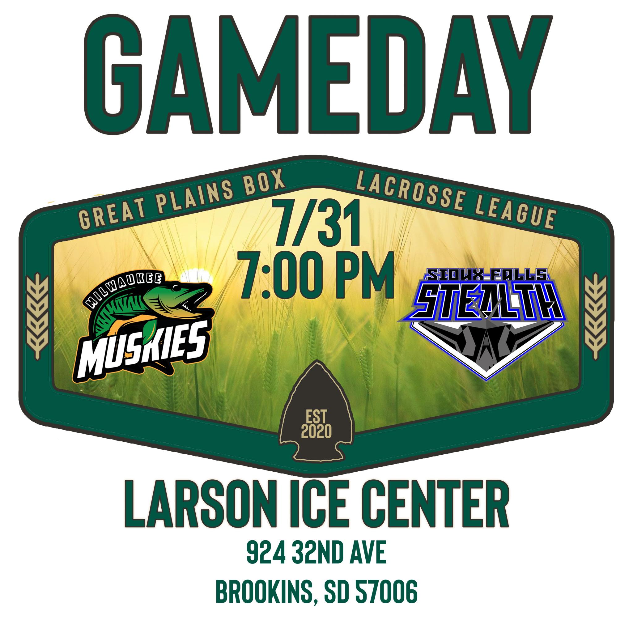 Sioux Falls Stealth vs Milwaukee Muskies Box Lacrosse League